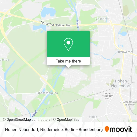Карта Hohen Neuendorf, Niederheide