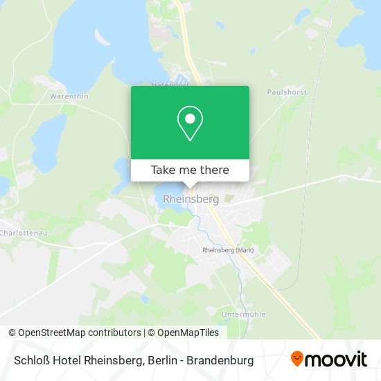 Schloß Hotel Rheinsberg map