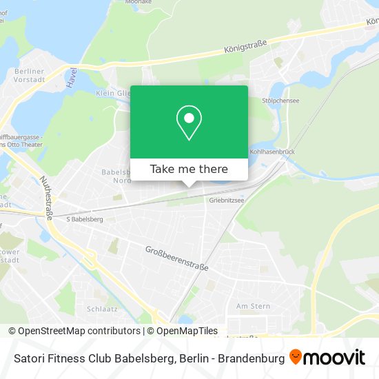 Satori Fitness Club Babelsberg map