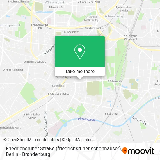Карта Friedrichsruher Straße (friedrichsruher schönhauser)
