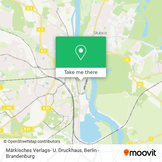 Карта Märkisches Verlags- U. Druckhaus