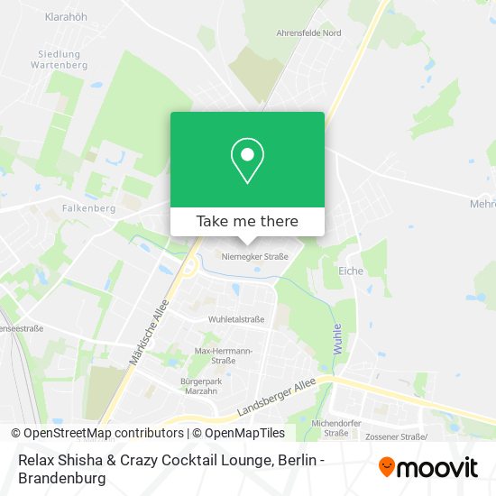 Карта Relax Shisha & Crazy Cocktail Lounge