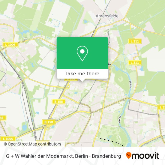 G + W Wahler der Modemarkt map