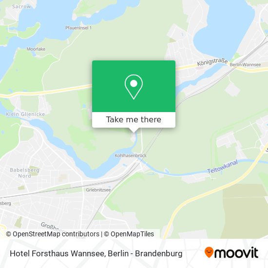 Hotel Forsthaus Wannsee map