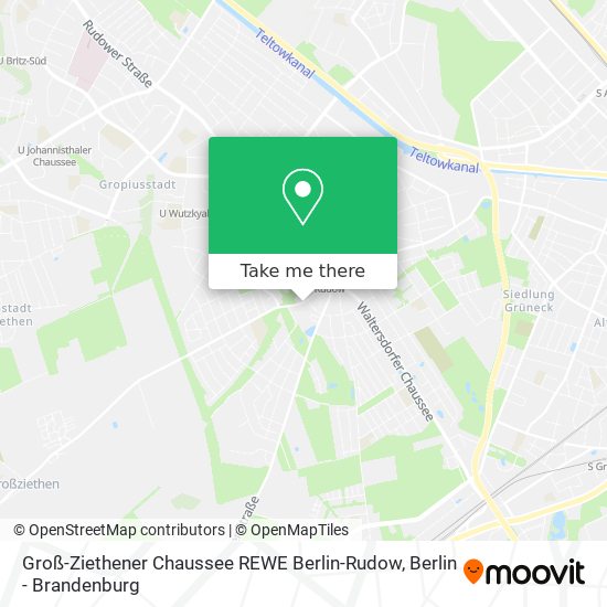 Groß-Ziethener Chaussee REWE Berlin-Rudow map