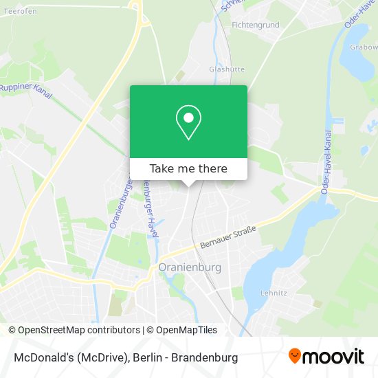 McDonald's (McDrive) map