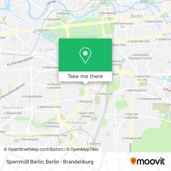 Карта Sperrmüll Berlin