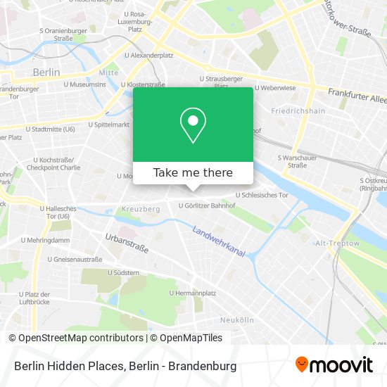 Карта Berlin Hidden Places