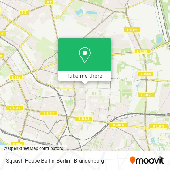 Squash House Berlin map
