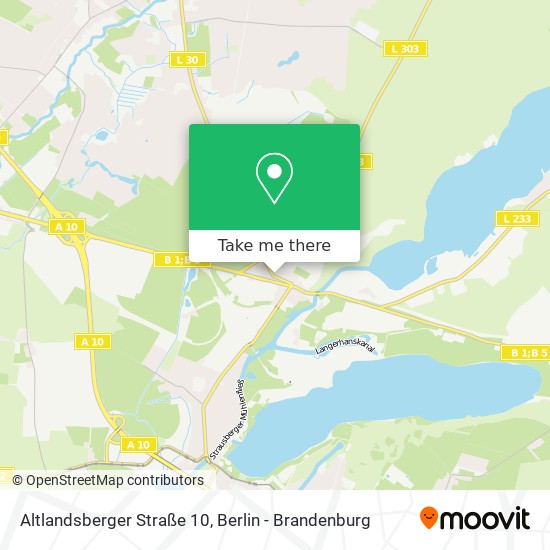Карта Altlandsberger Straße 10