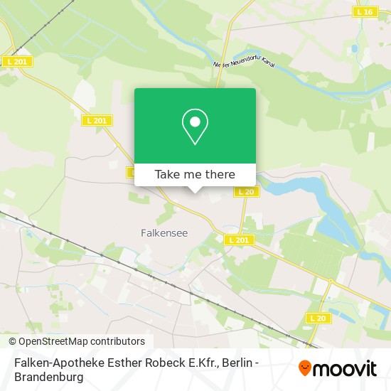Карта Falken-Apotheke Esther Robeck E.Kfr.
