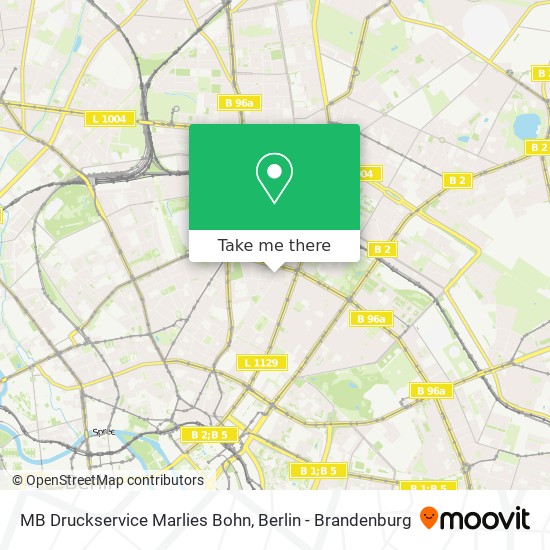 MB Druckservice Marlies Bohn map