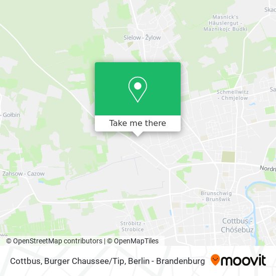 Cottbus, Burger Chaussee/Tip map