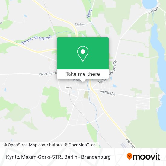 Kyritz, Maxim-Gorki-STR. map