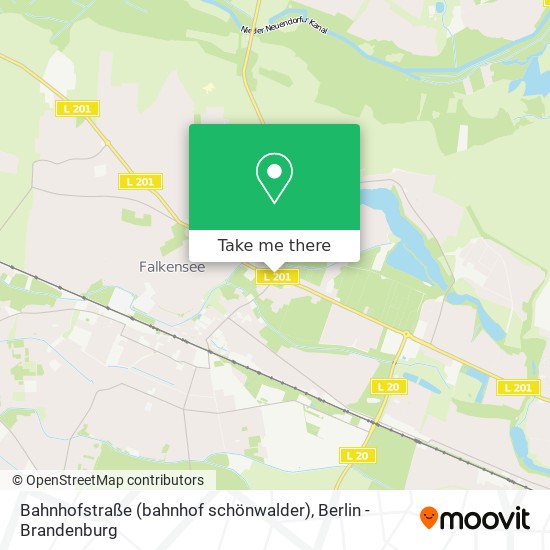 Карта Bahnhofstraße (bahnhof schönwalder)