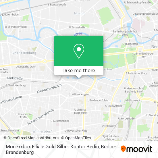 Monexxbox Filiale Gold Silber Kontor Berlin map