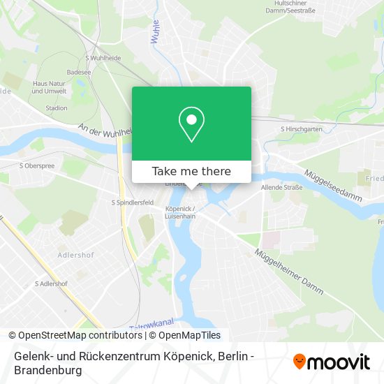 Карта Gelenk- und Rückenzentrum Köpenick