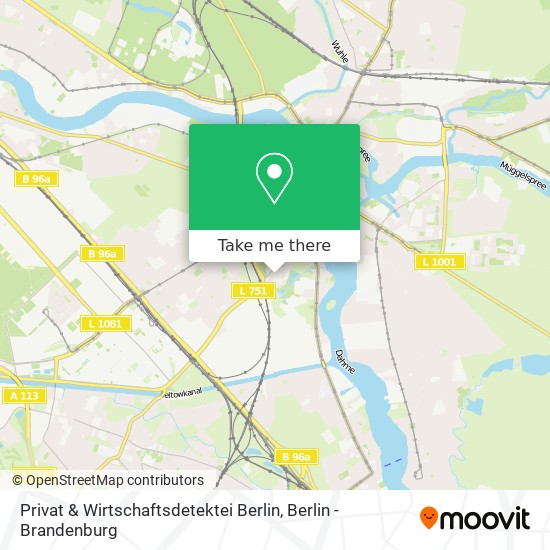 Privat & Wirtschaftsdetektei Berlin map