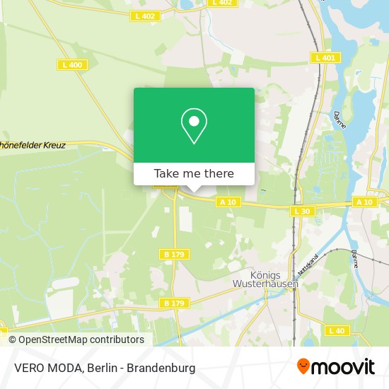 How get to VERO MODA in Wildau Bus, Train, S-Bahn or Light Rail?