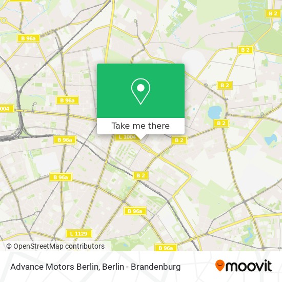 Advance Motors Berlin map