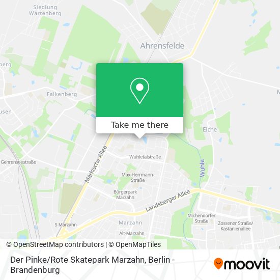 Der Pinke / Rote Skatepark Marzahn map