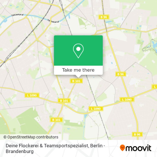 Deine Flockerei & Teamsportspezialist map