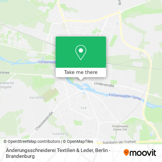 Карта Änderungsschneiderei Textilien & Leder
