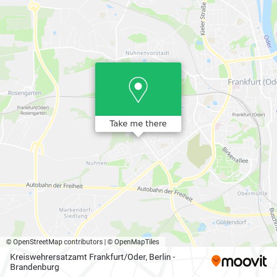 Kreiswehrersatzamt Frankfurt / Oder map