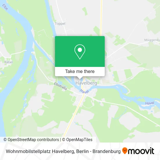 Карта Wohnmobilstellplatz Havelberg
