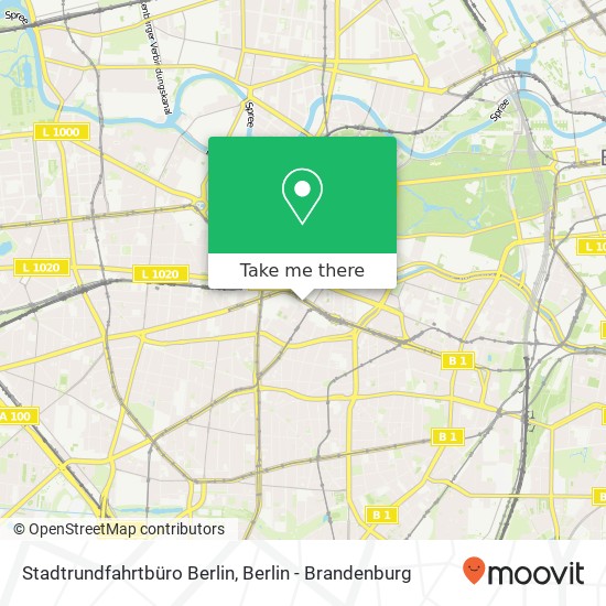 Карта Stadtrundfahrtbüro Berlin