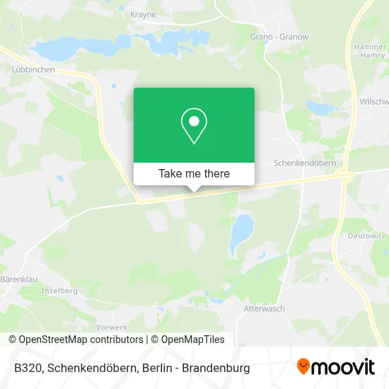 B320, Schenkendöbern map