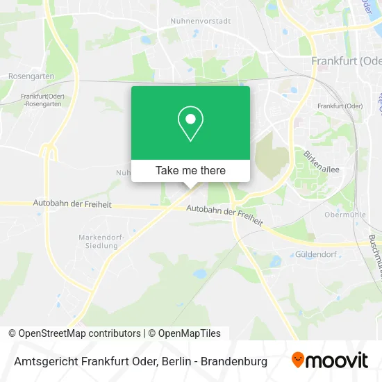 Amtsgericht Frankfurt Oder map