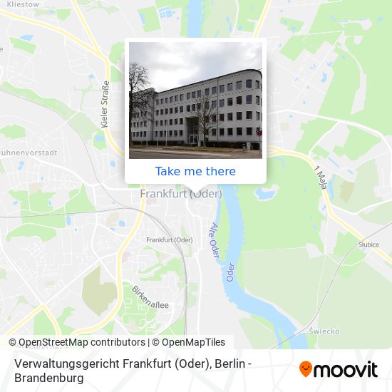 Verwaltungsgericht Frankfurt (Oder) map