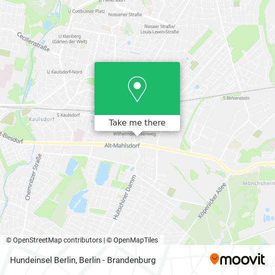 Карта Hundeinsel Berlin