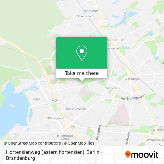 Hortensienweg (astern hortensien) map