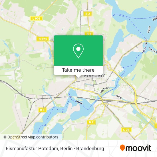 Eismanufaktur Potsdam map