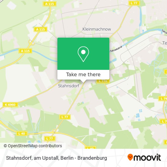 Stahnsdorf, am Upstall map