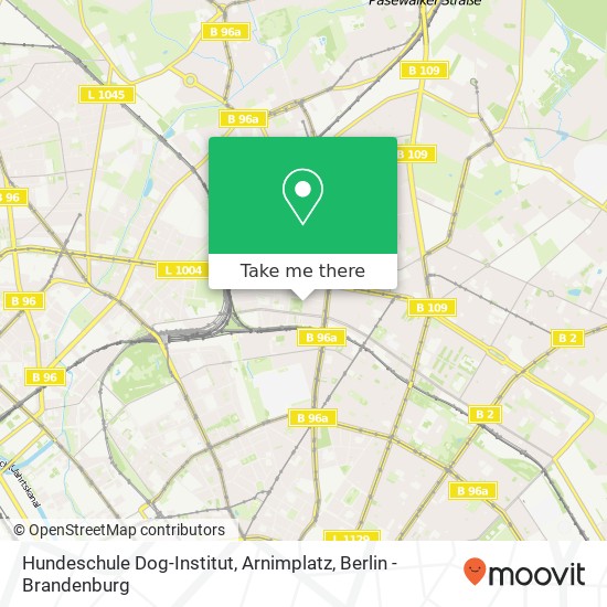 Hundeschule Dog-Institut, Arnimplatz map