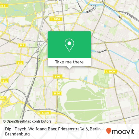 Dipl.-Psych. Wolfgang Baer, Friesenstraße 6 map