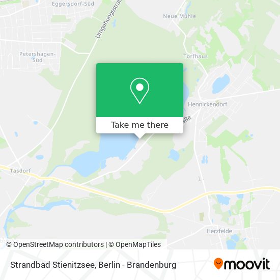 Strandbad Stienitzsee map