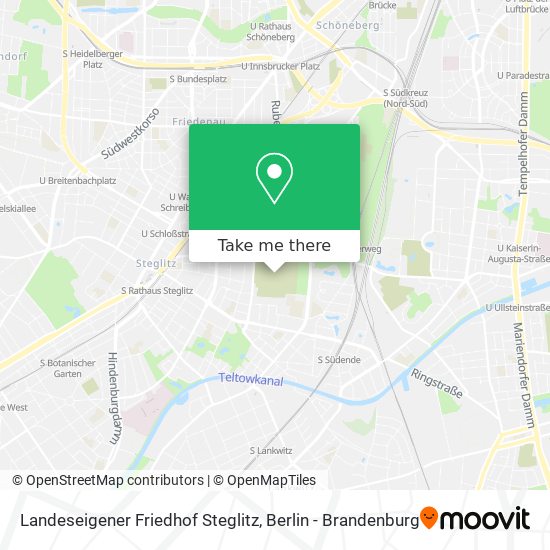 Landeseigener Friedhof Steglitz map