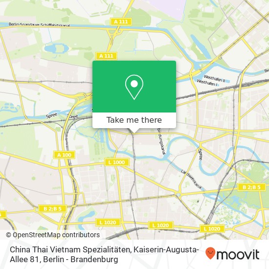 China Thai Vietnam Spezialitäten, Kaiserin-Augusta-Allee 81 map