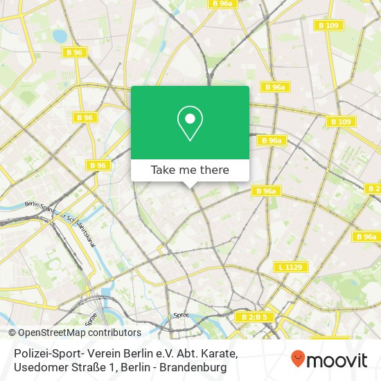 Polizei-Sport- Verein Berlin e.V. Abt. Karate, Usedomer Straße 1 map