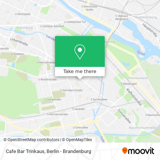 Карта Cafe Bar Trinkaus