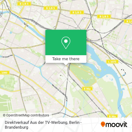 Карта Direktverkauf Aus der TV-Werbung