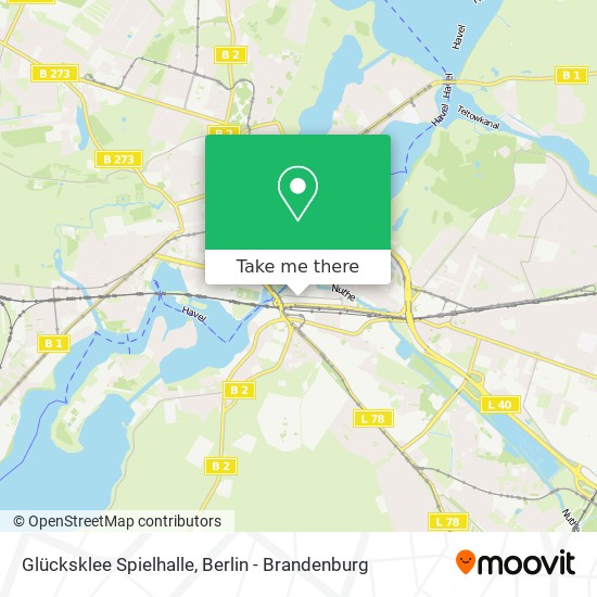 Glücksklee Spielhalle map