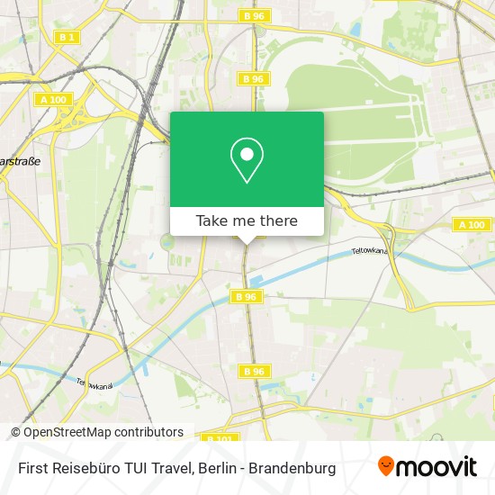 First Reisebüro TUI Travel map