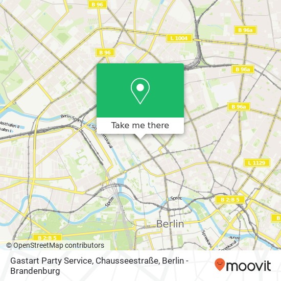 Gastart Party Service, Chausseestraße map