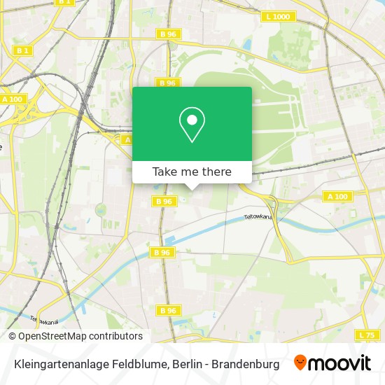 Kleingartenanlage Feldblume map