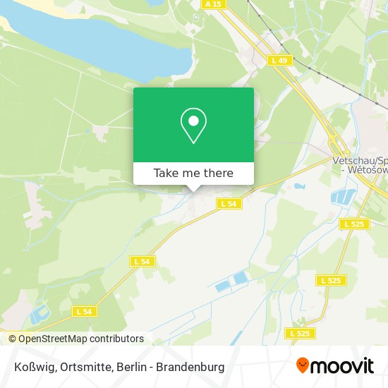 Koßwig, Ortsmitte map